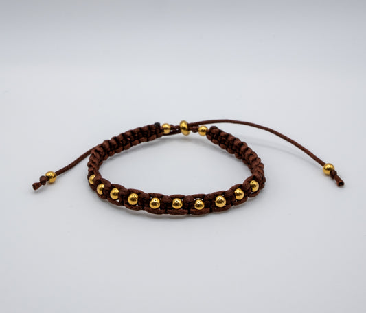 Pulsera Satin Marrón