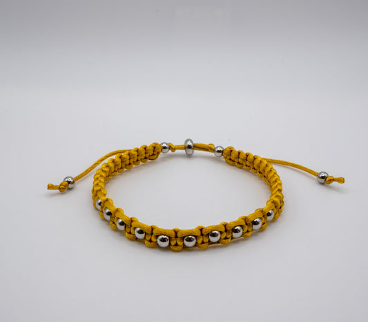 Pulsera Satin Mostaza
