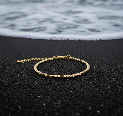 Pulsera Hematita Dorada