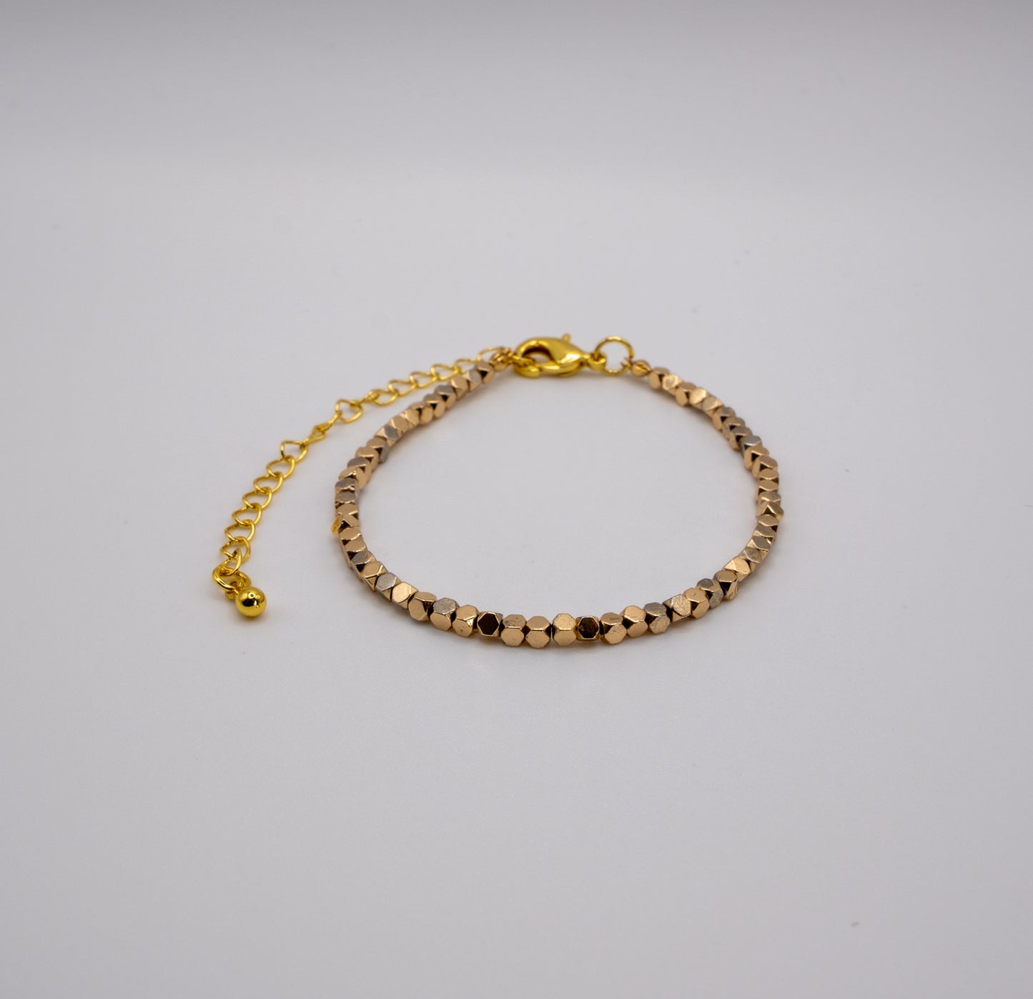 Pulsera Hematita Dorada