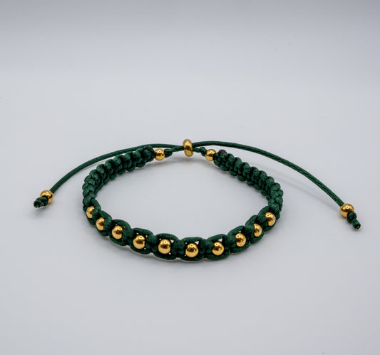 Pulsera Satin Verde oscuro