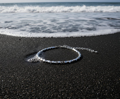 Pulsera Hematita Plateada