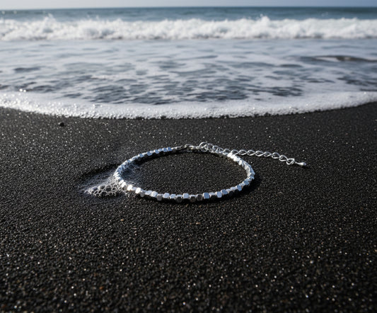 Pulsera Hematita Plateada