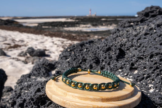 Pulsera Satin Verde oscuro