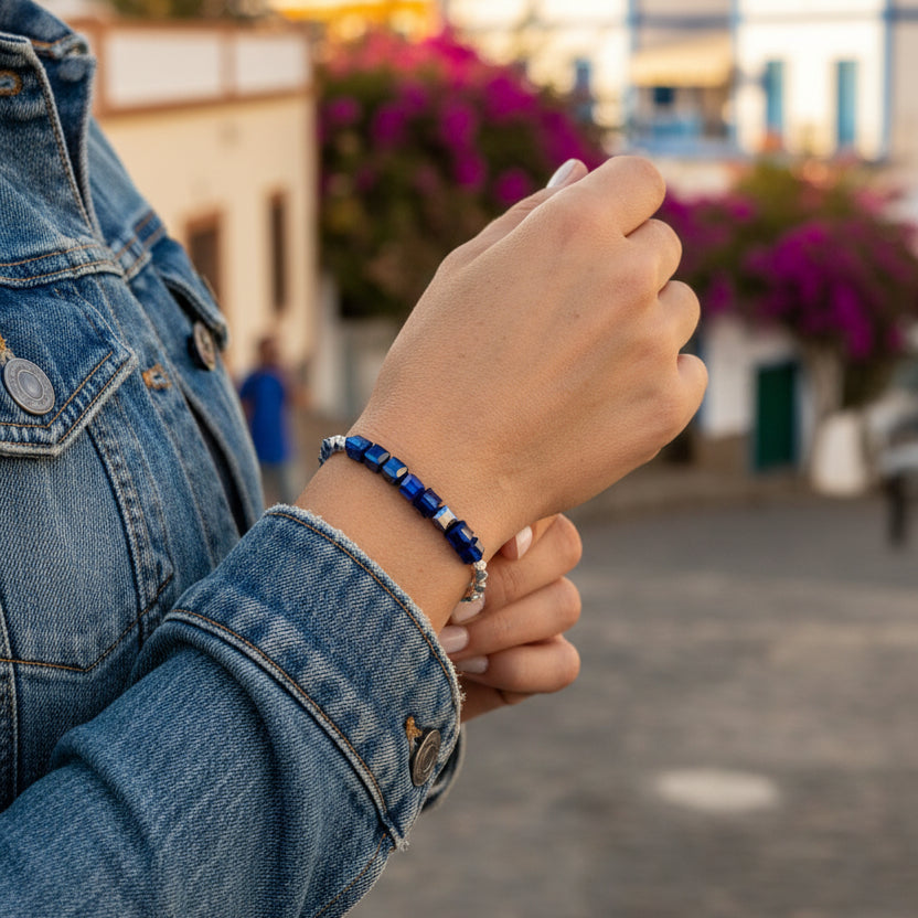 Pulsera Borealis Azul Oscuro